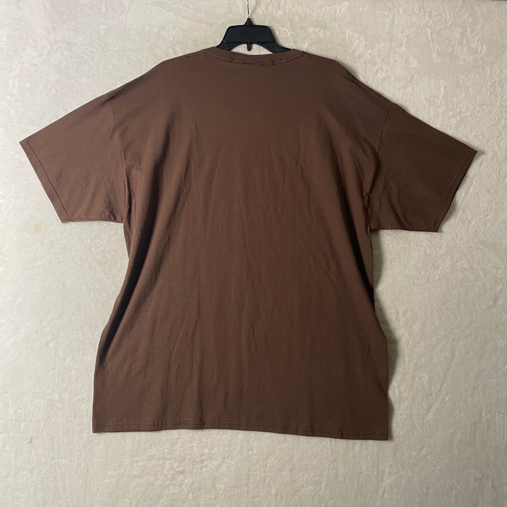 Donut Worry Christian T-Shirt Men 2XL Brown Religious Graphic Tee NEW Kerusso - Picture 5 of 8